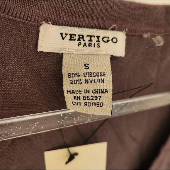Vertigo Paris Sleeveless Sweater Top-Brown - Picture 3 of 4